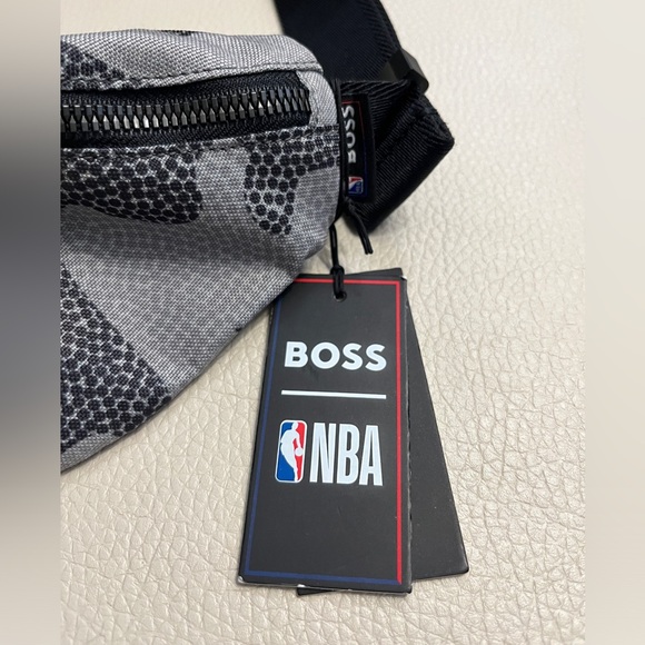 NWT - Hugo Boss x NBA Camo Embossed Double Logo Belt Bag - Picture 7 of 7